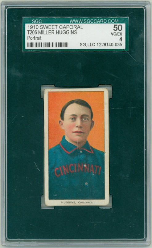 T206 Miller Huggins Portrait SGC 50 VG/EX 4