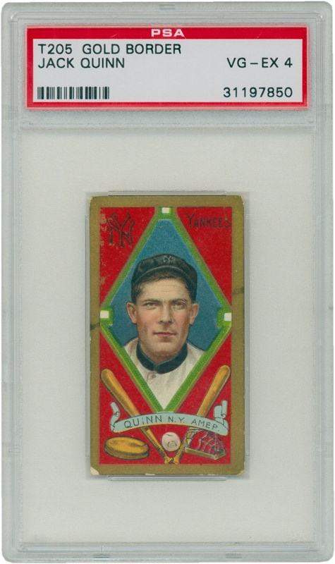 T205 Jack Quinn PSA VG-EX 4