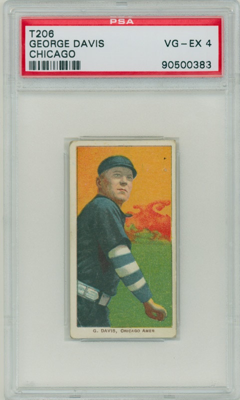 T206 George Davis Chicago PSA VG-EX 4