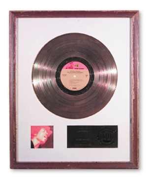 - Jimi Hendrix "Electric Ladyland" RIAA White Matte Award, 1968 (17 ?"x21 ?")