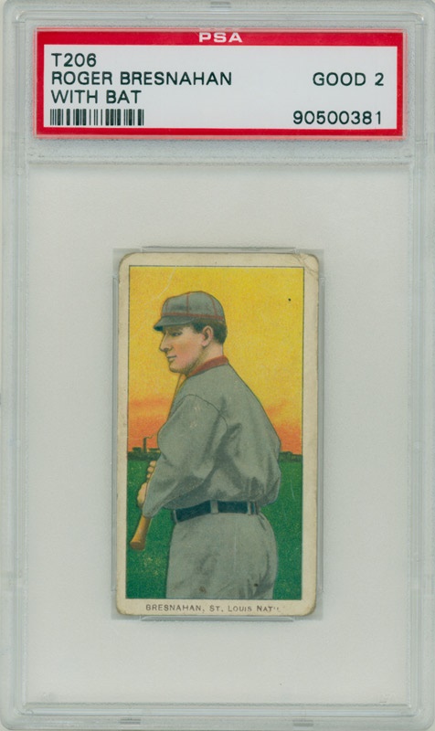 Vintage Cards - T206 Roger Bresnahan With Bat PSA Good 2