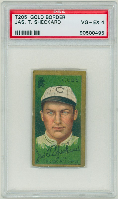 - T205 Jas. T. Sheckard PSA 4 VG-EX