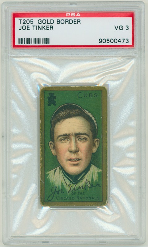 Vintage Cards - T205 Joe Tinker PSA 3 VG