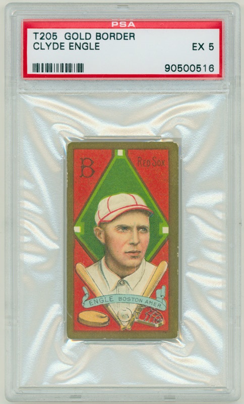 - T205 Clyde Engle PSA 5 EX
