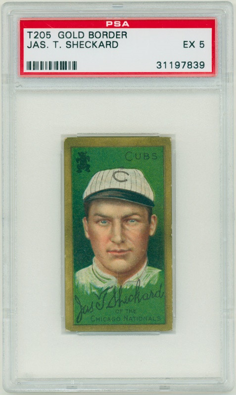 - T205 Jas. T. Sheckard PSA 5 EX