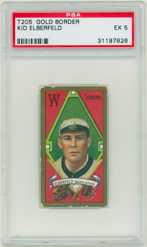 Vintage Cards - T205 Kid Elberfeld PSA 5 Ex