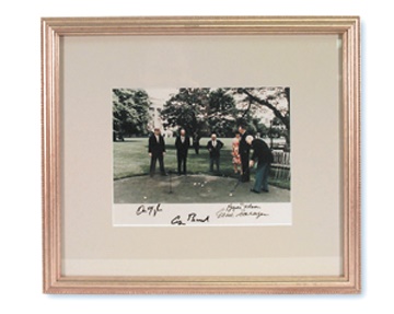 Golf - The Politicians & The Golfers Signed Photograph