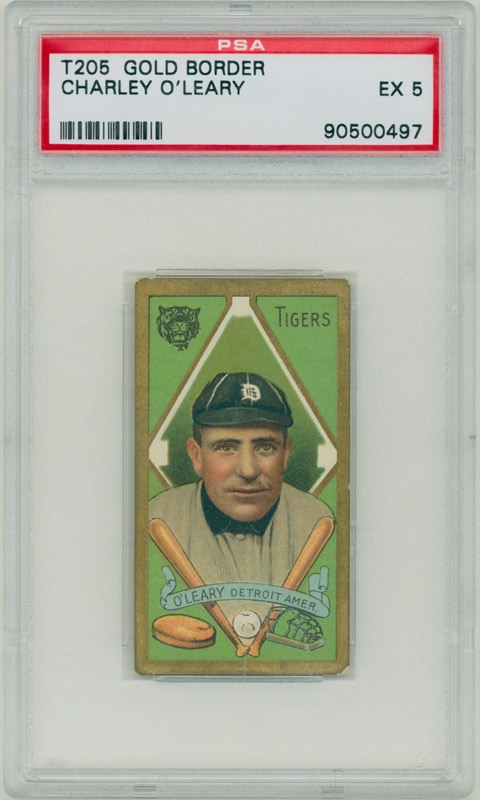 Vintage Cards - T205 Charley O'Leary  PSA EX-5