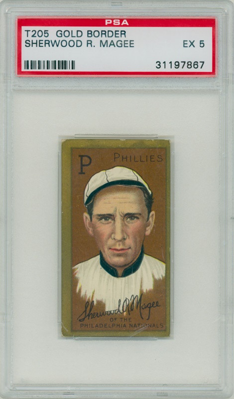 Vintage Cards - T205 Sherwood R. Magee  PSA EX-5