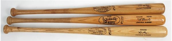 - 1980's Baseball Superstar Game Used Bat Collection (Tony Perez/Keith Hernandez/Rick Monday) with LOA's