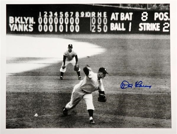 Photography - Don Larsen Signed Perfect Game 16" x 20" Photo