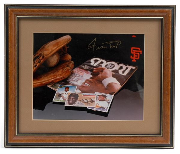 The Charlie Sheen Collection - Willie Mays Signed Memorabilia Photo