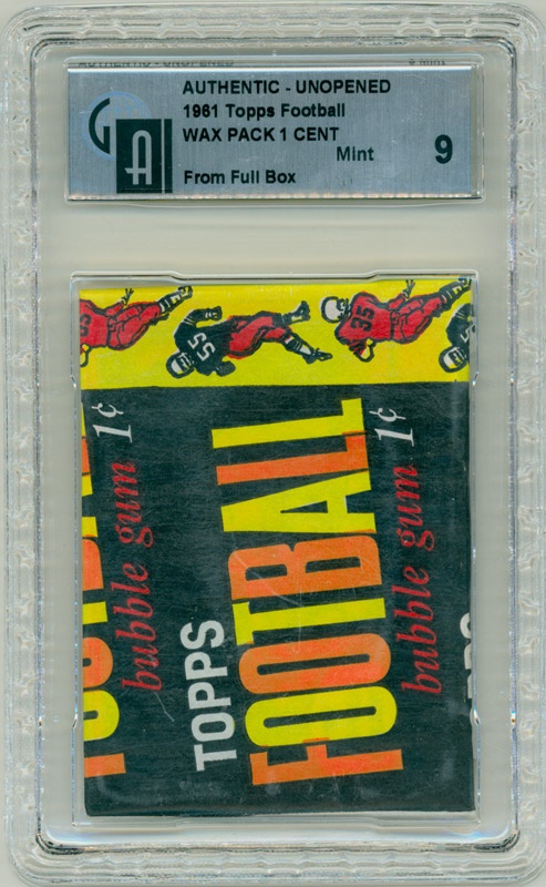 Vintage Cards - 1961 Topps Football Penny Pack GAI 9