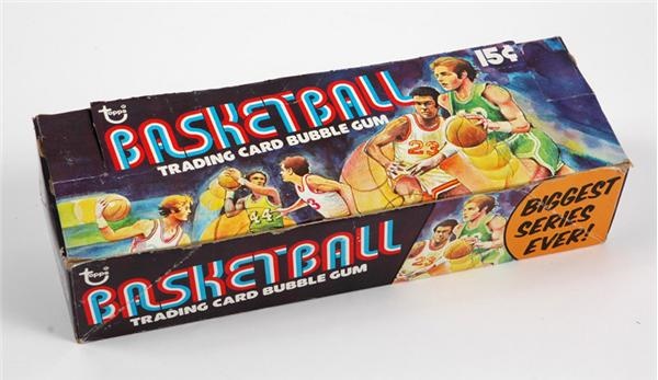 - 1975/76 Topps Basketball Near Complete Wax Box (30/36 packs)