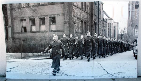 Conn Smythe "Marching Down Street" Display From The Hall Of Fame