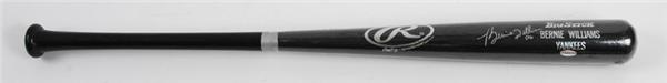 Sports Equipment - Bernie Williams Autographed Game Bat (33.75")
