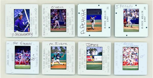 1998 World Champion NY Yankees Collection of 35mm Color Slides (Negatives) from Donruss/Pacific (29)