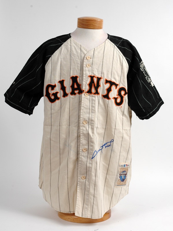 Autographs - Willie Mays Signed Cooperstown Collection Jersey