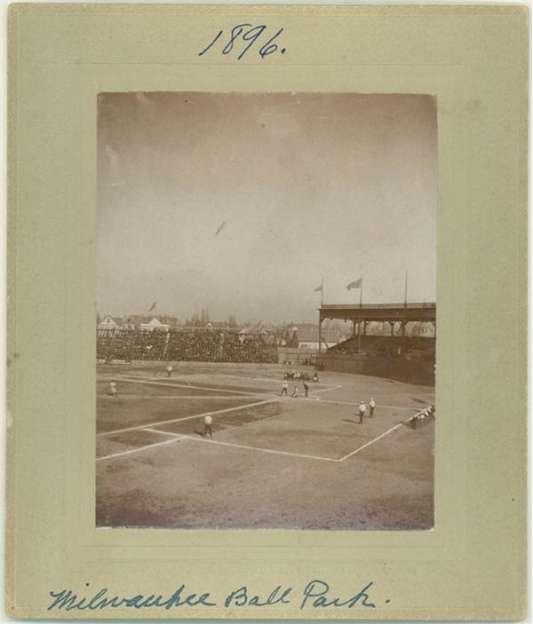 1896 Milwaukee Ball Park Cabinet Photo