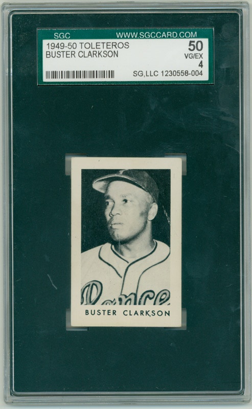Vintage Cards - 1949-50 Toleteros Buster Clarkson SGC 50 VG/EX 4