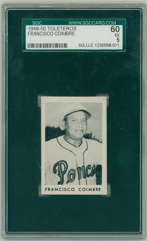 Vintage Cards - 1949-50 Toleteros Francisco Coimbre SGC 60 EX 5