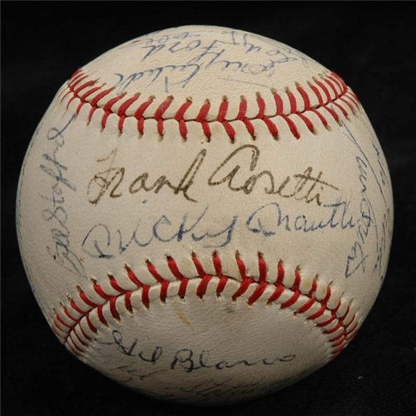 - 1965 New York Yankees Team Signed Baseball