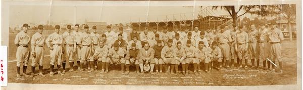 1929 Boston Braves Panoramic Team Photograph