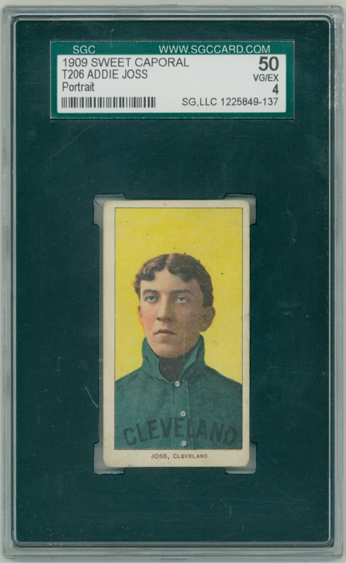 Vintage Cards - T206 Addie Joss Portrait SGC 50 VG-EX 4