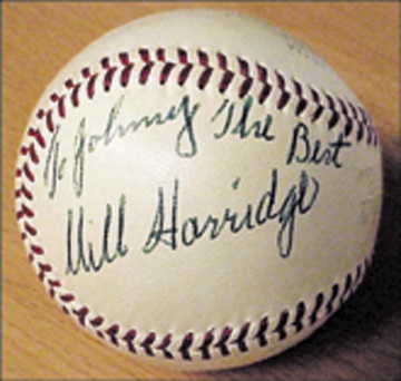 Baseball Autographs - 1940's William Harridge Signed Baseball