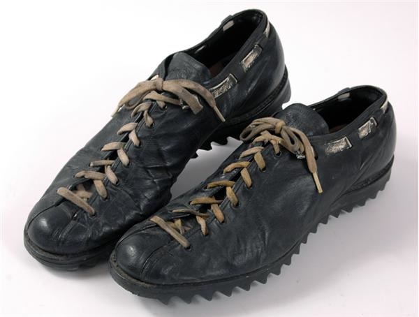 Football - 1969 Forrest Gregg Game Worn And Autographed Football Shoes