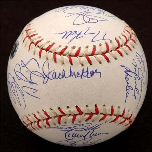 Sports Autographs - 2004 National League All Star Team Signed Baseball