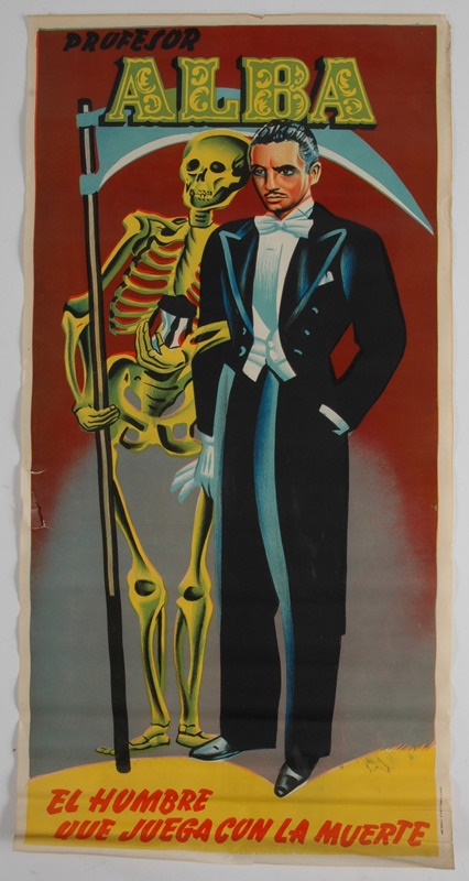 - 1940's Original Magic Poster (The Man Who Played With Death)