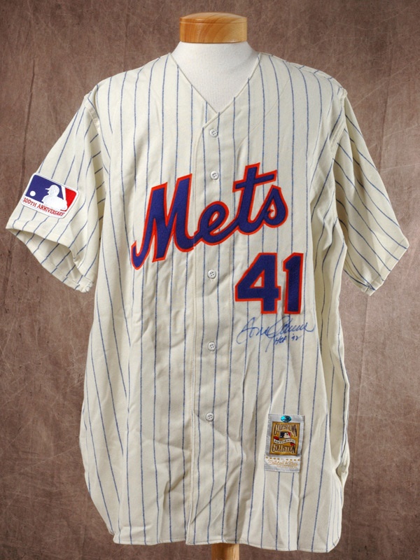 - Tom Seaver Autographed 1969 Mets Mitchell & Ness Flannel Jersey