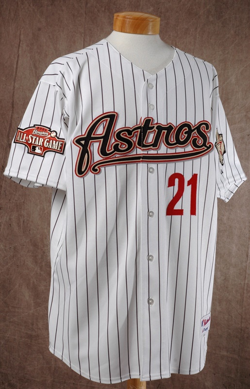 2004 Andy Pettitte Game Worn & Autographed Astros Jersey