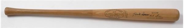 - Hank Sauer Game Used and Signed H&B Bat (36")