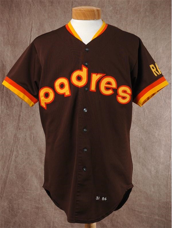 Equipment - 1984 Ed Whitson Game Used San Diego Padres Jersey with Ray Kroc Memorial Patch