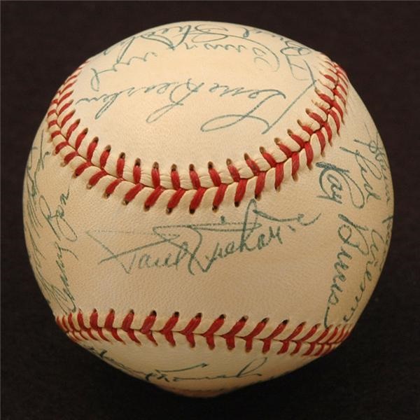 Sports Autographs - 1953 Chicago White Sox Team Signed Baseball w/ Fox & Minoso