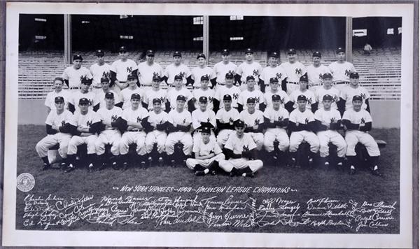 1949 New York Yankees Large Format Original Team Photo