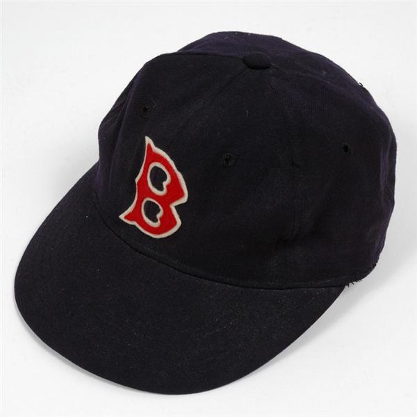 Equipment - 1950's Boston Red Sox Game Worn Cap