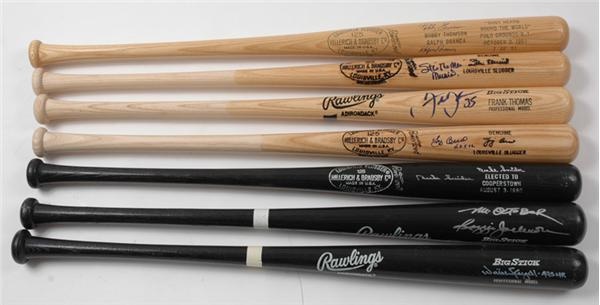 Single Signed Bat Collection (8)