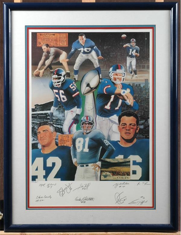 - NFL Football Superstar Autographed Collection (13) of Helmets and Photos