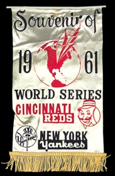 - 1961 World Series Silk Banner (9x16")
