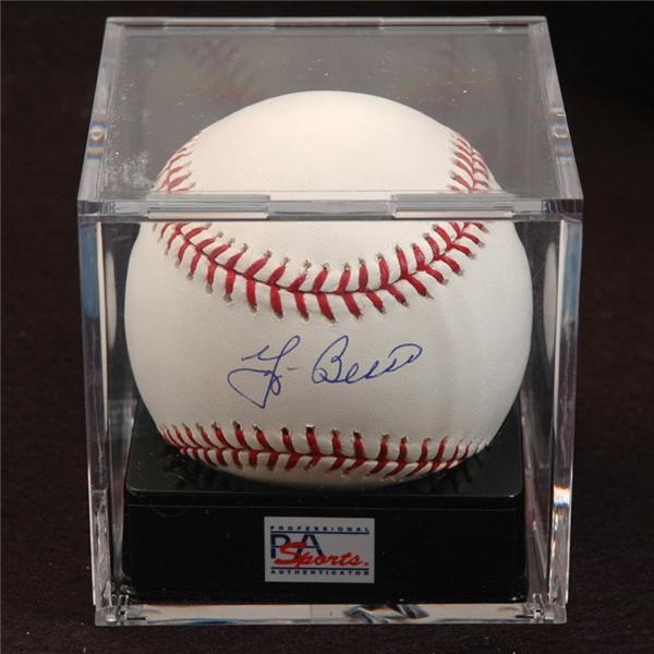 - Yogi Berra Single Signed Baseball PSA 9.5