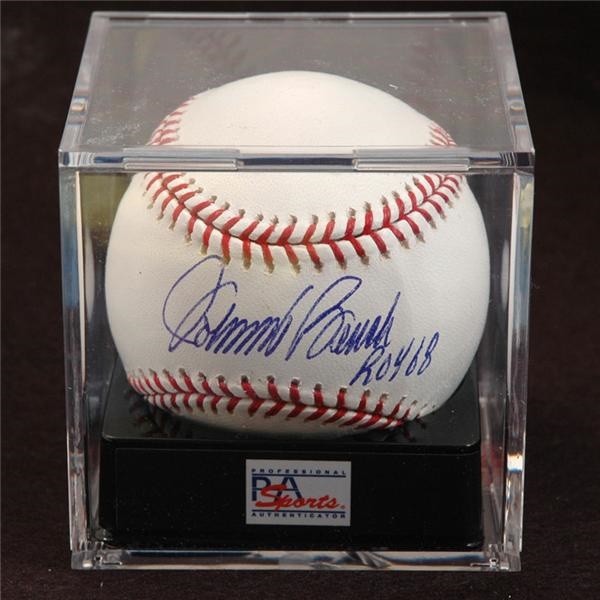 Sports Autographs - Johnny Bench Single Signed Baseball PSA 9.5