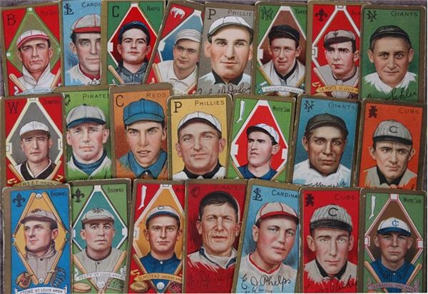 - Collection of (24) T205 tobacco cards VG