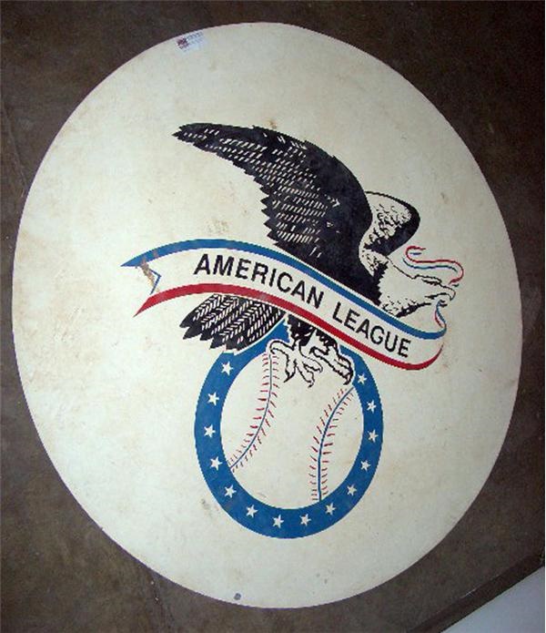 Stadium Artifacts - American League Logo On-Deck Circle
