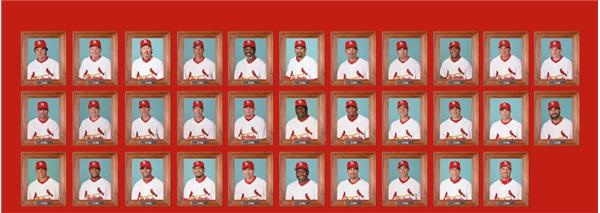 The Business Of Baseball - 2005 Cardinals Players/Coaches Photographic Display