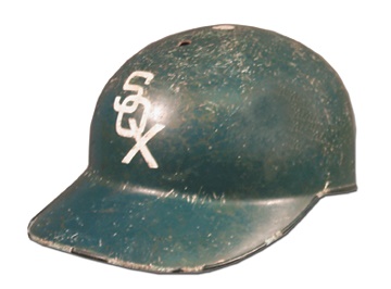 Game Used Baseball Jerseys and Equipment - 1960's Nellie Fox Game Worn Batting Helmet