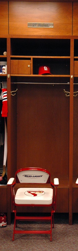Scott Rolen’s Cardinals Locker Signed with Name plate and Chair