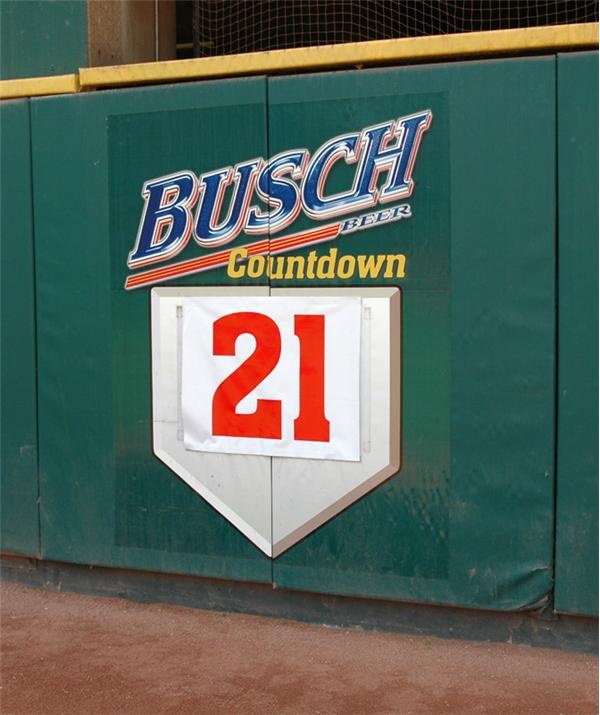 On The Field - Right Field Wall “Countdown” Sign